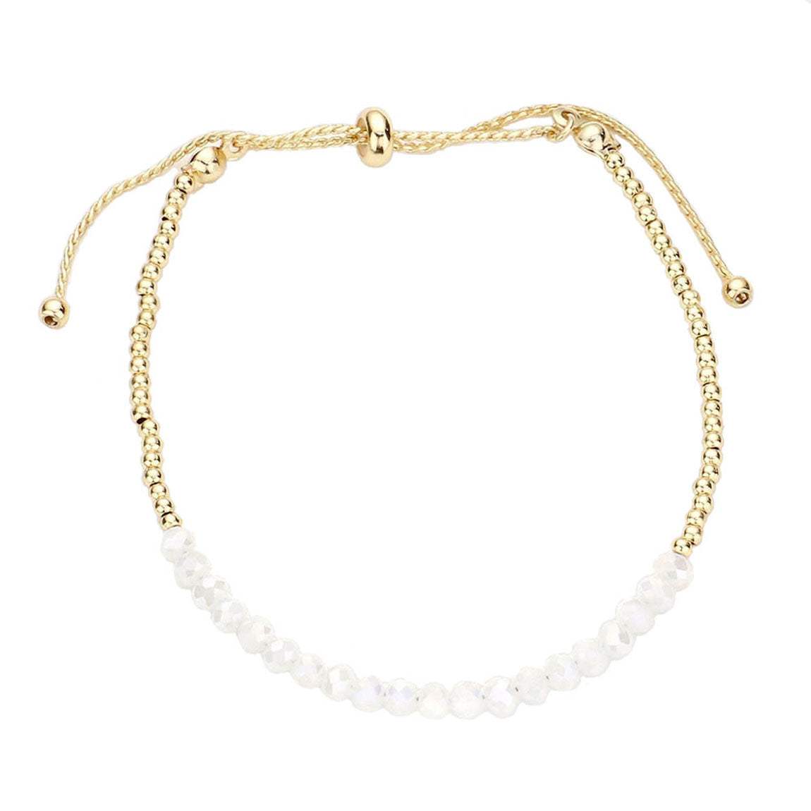 Faceted Beaded Bracelet - Madeline Love - Flyclothing LLC