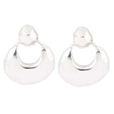Faceted Sterling Silver Doorknocker Post Earrings - Barse Jewelry - Flyclothing LLC