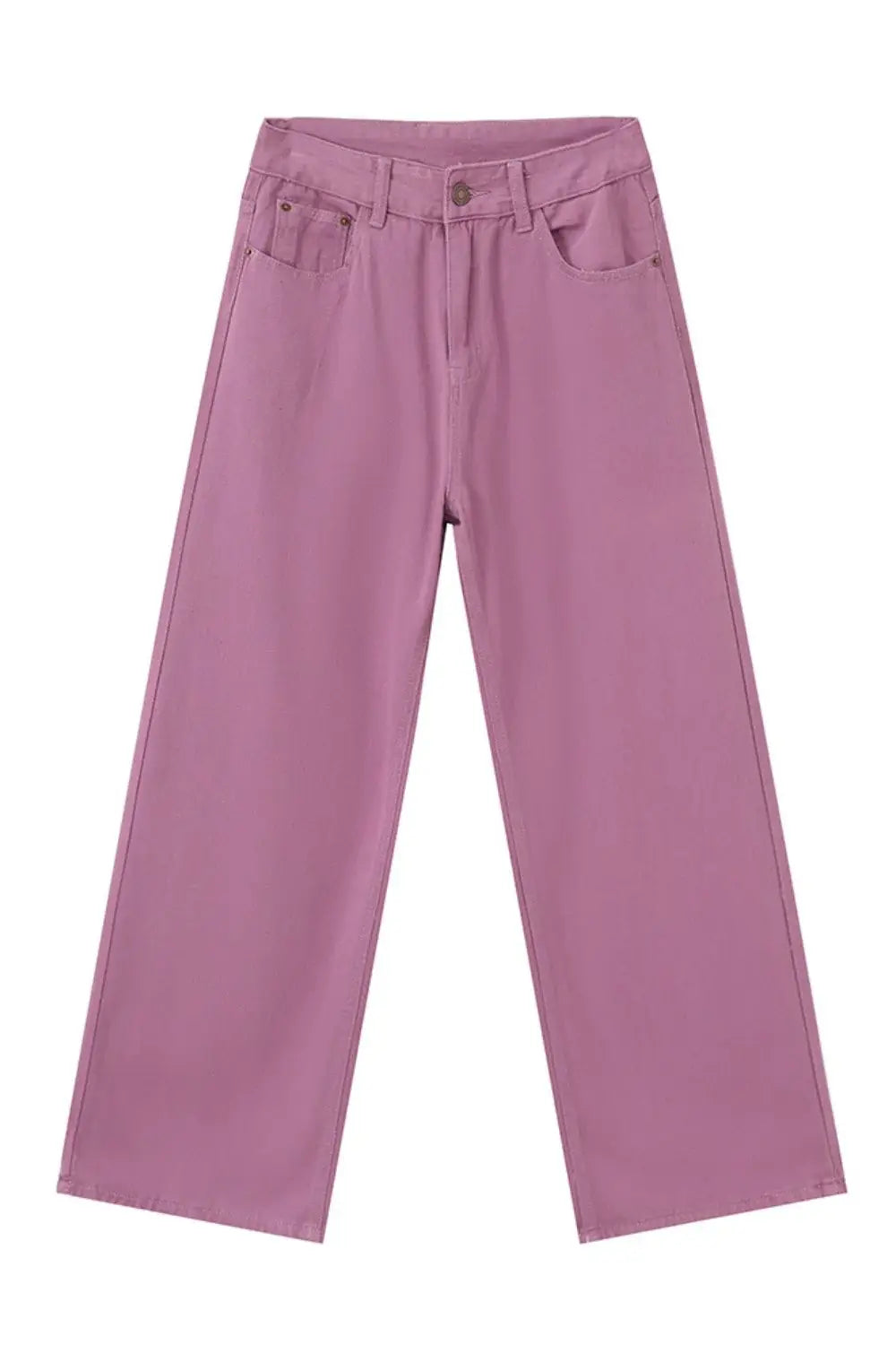 Wide Leg Jeans with Pockets - Trendsi - Flyclothing LLC