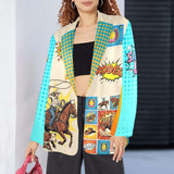 Baha Ranch The Comic Corral Cowgirl Western Rodeo Blazer