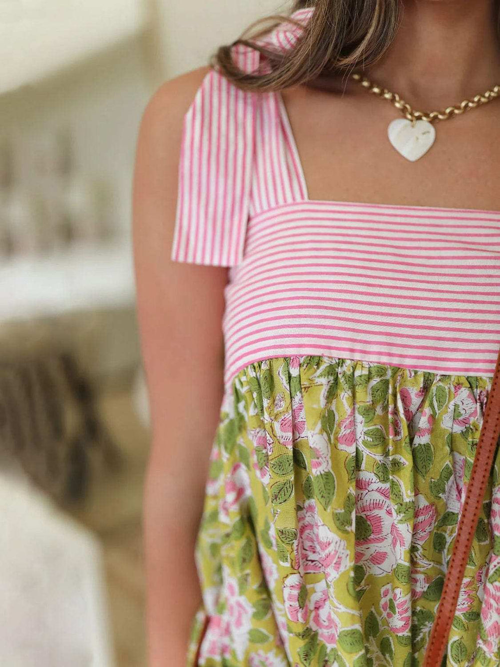 Printed Tie Shoulder Mini Cami Dress - Trendsi - Flyclothing LLC