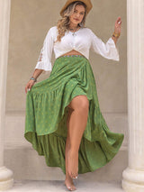 Plus Size High-Low Skirt - Trendsi - Flyclothing LLC