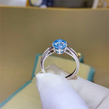 2 Carat Moissanite 925 Sterling Silver Ring - Trendsi