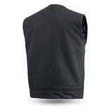 Fairfax V2 Men's Motorcycle Canvas Vest - First Manufacturing Company - Flyclothing LLC