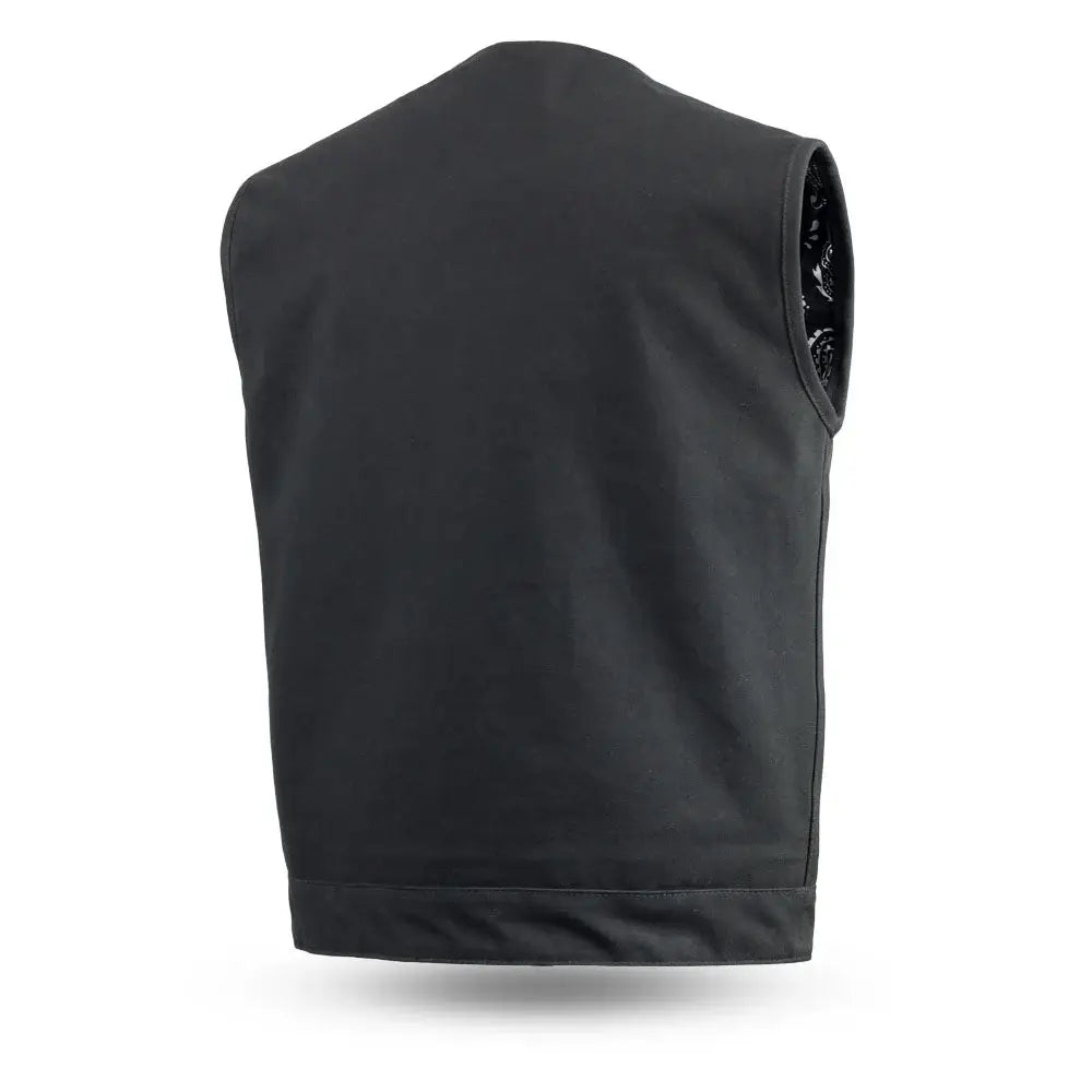 Fairfax V2 Men's Motorcycle Canvas Vest - First Manufacturing Company - Flyclothing LLC