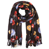 Fall Winter Fashionable Floral Fringe Scarf - Madeline Love - Flyclothing LLC