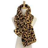 Fall Winter Solid Faux Fur Pull Through Scarf - Madeline Love - Flyclothing LLC