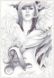 Black Market Art Company Fallen Angel Print