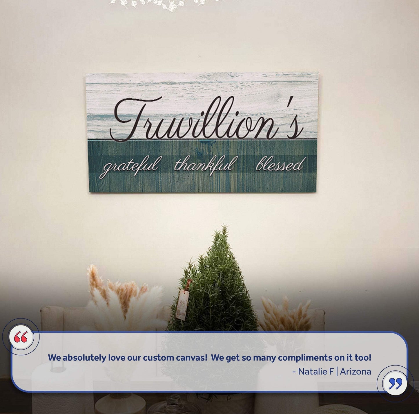 Family Grateful Sign III - Tailored Canvases - Flyclothing LLC