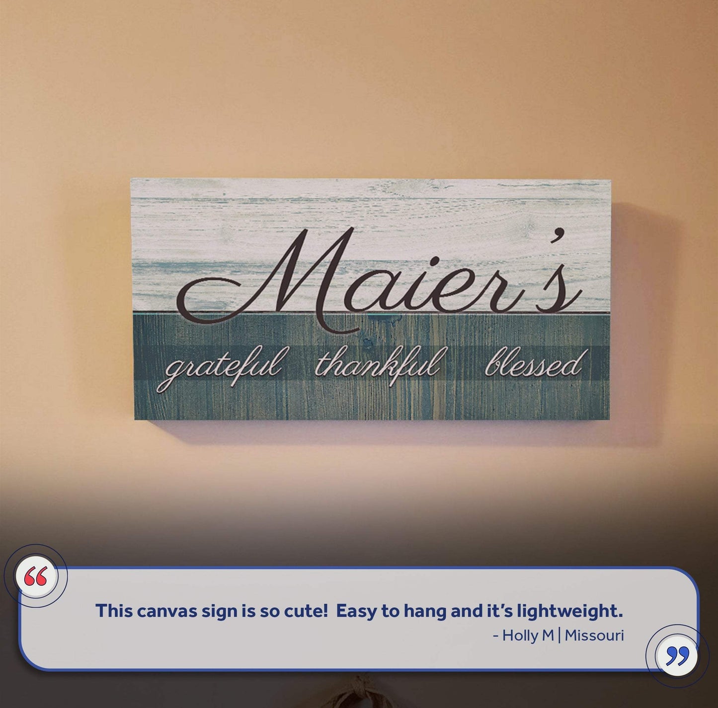 Family Grateful Sign III - Tailored Canvases - Flyclothing LLC
