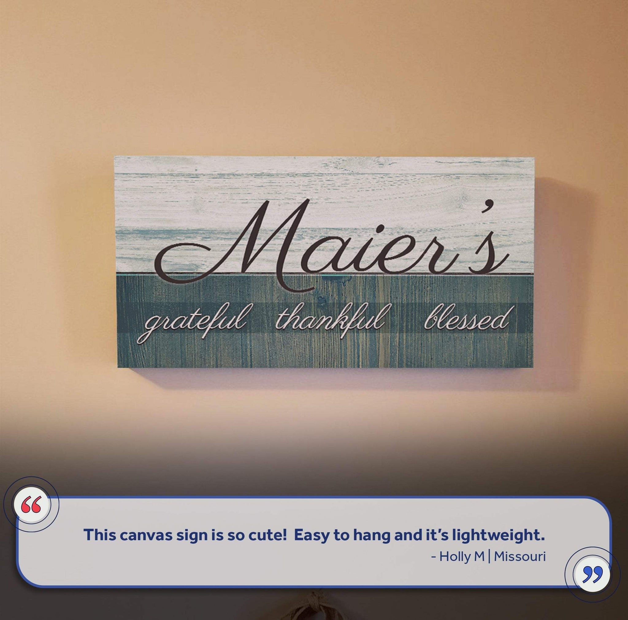 Family Grateful Sign III - Tailored Canvases - Flyclothing LLC