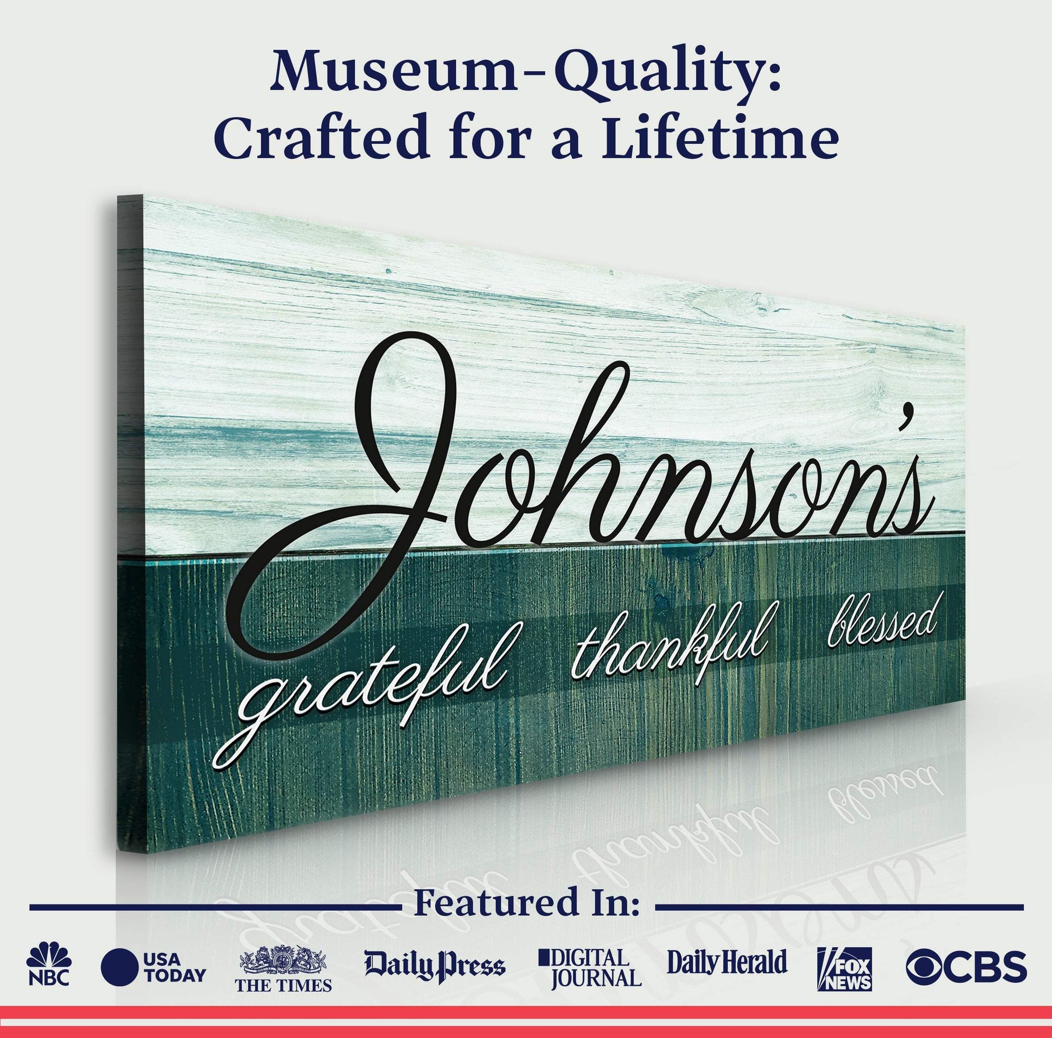 Family Grateful Sign III - Tailored Canvases - Flyclothing LLC