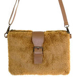 Fashionable Sherpa Fleece Belt Crossbody Bag - Madeline Love - Flyclothing LLC