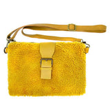 Fashionable Sherpa Fleece Belt Crossbody Bag - Madeline Love - Flyclothing LLC
