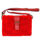 Fashionable Sherpa Fleece Belt Crossbody Bag - Madeline Love - Flyclothing LLC