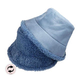 Fashionable Winter Reversible Faux Fur Sherpa Bucket Hat - Madeline Love - Flyclothing LLC