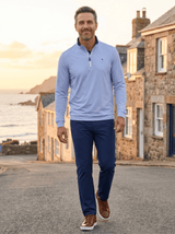 Long Beach Quarter Zip Ultra Soft Lightweight - White Water Life - Flyclothing LLC