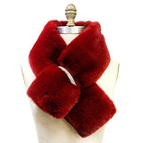 Faux Fur Bling Pull Through Scarf - Madeline Love - Flyclothing LLC