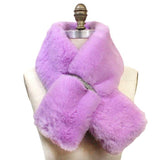 Faux Fur Bling Pull Through Scarf - Madeline Love - Flyclothing LLC