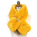 Faux Fur Bling Pull Through Scarf - Madeline Love - Flyclothing LLC