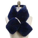 Faux Fur Bling Pull Through Scarf - Madeline Love - Flyclothing LLC