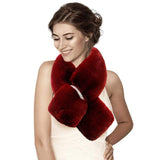 Faux Fur Bling Pull Through Scarf - Madeline Love - Flyclothing LLC