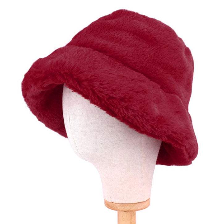 Faux Fur Bucket Hat - Madeline Love - Flyclothing LLC