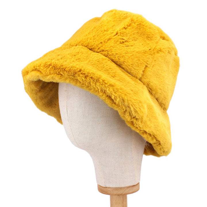 Faux Fur Bucket Hat - Madeline Love - Flyclothing LLC