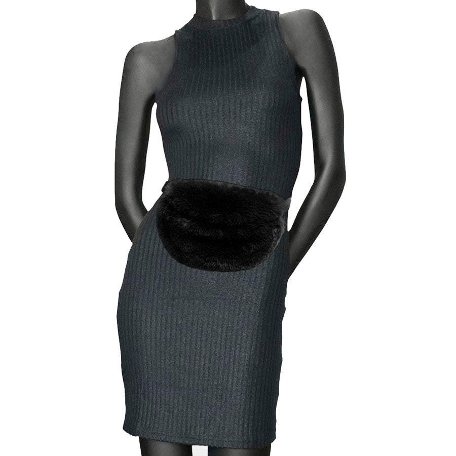 Faux Fur Fanny Pack Belt Bag - Madeline Love - Flyclothing LLC