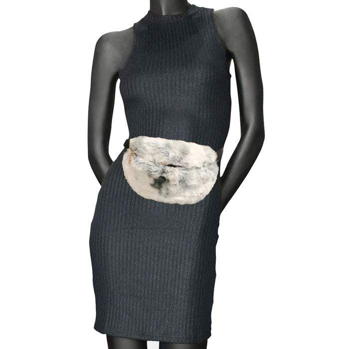 Faux Fur Fanny Pack Belt Bag - Madeline Love - Flyclothing LLC