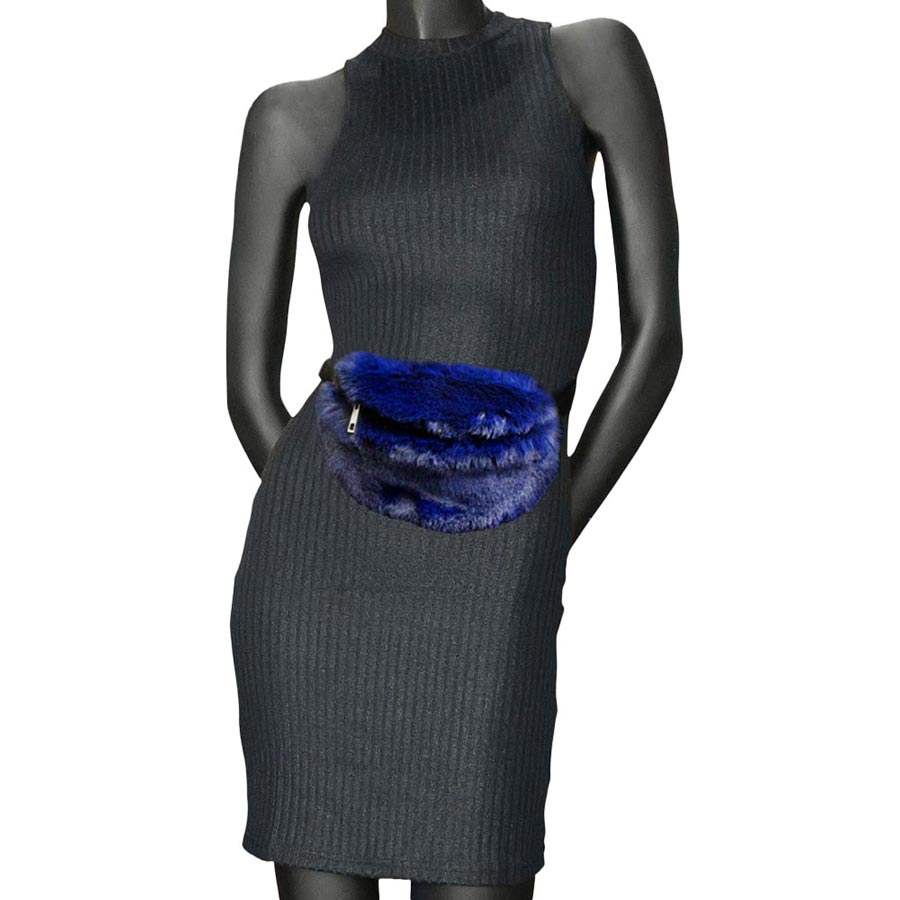 Faux Fur Fanny Pack Belt Bag - Madeline Love - Flyclothing LLC