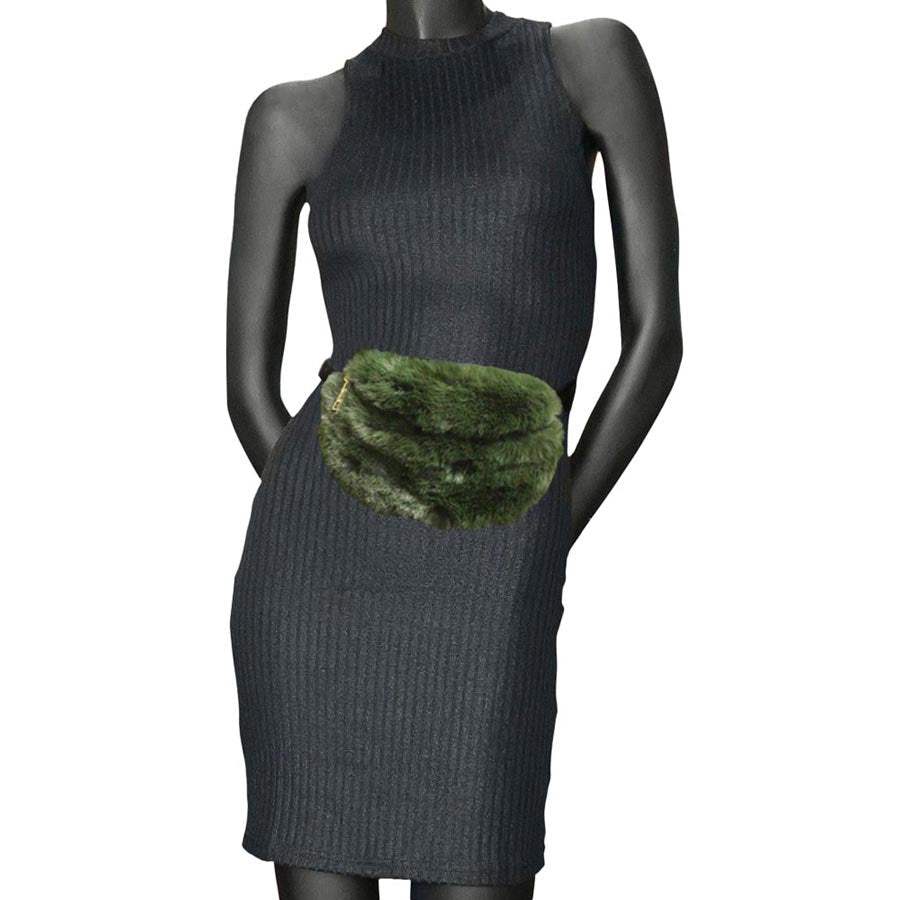 Faux Fur Fanny Pack Belt Bag - Madeline Love - Flyclothing LLC