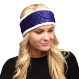 Faux Fur Trim Soft Knit Earmuff Headband Ear Warmer - Madeline Love - Flyclothing LLC