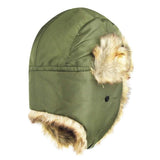 Faux Fur Trimmed Solid Trapper Hat - Madeline Love - Flyclothing LLC