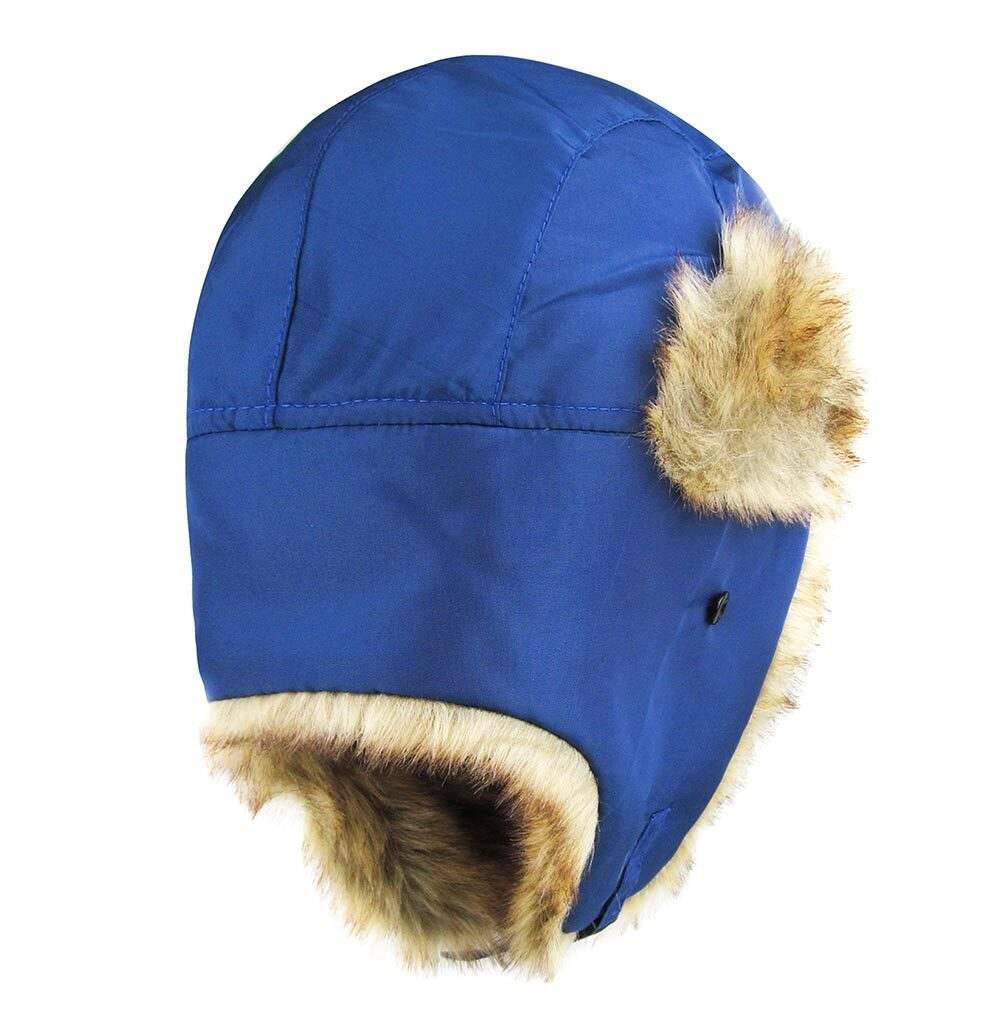 Faux Fur Trimmed Solid Trapper Hat - Madeline Love - Flyclothing LLC
