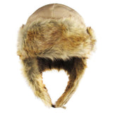 Faux Fur Trimmed Solid Trapper Hat - Madeline Love - Flyclothing LLC