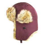 Faux Fur Trimmed Solid Trapper Hat - Madeline Love - Flyclothing LLC