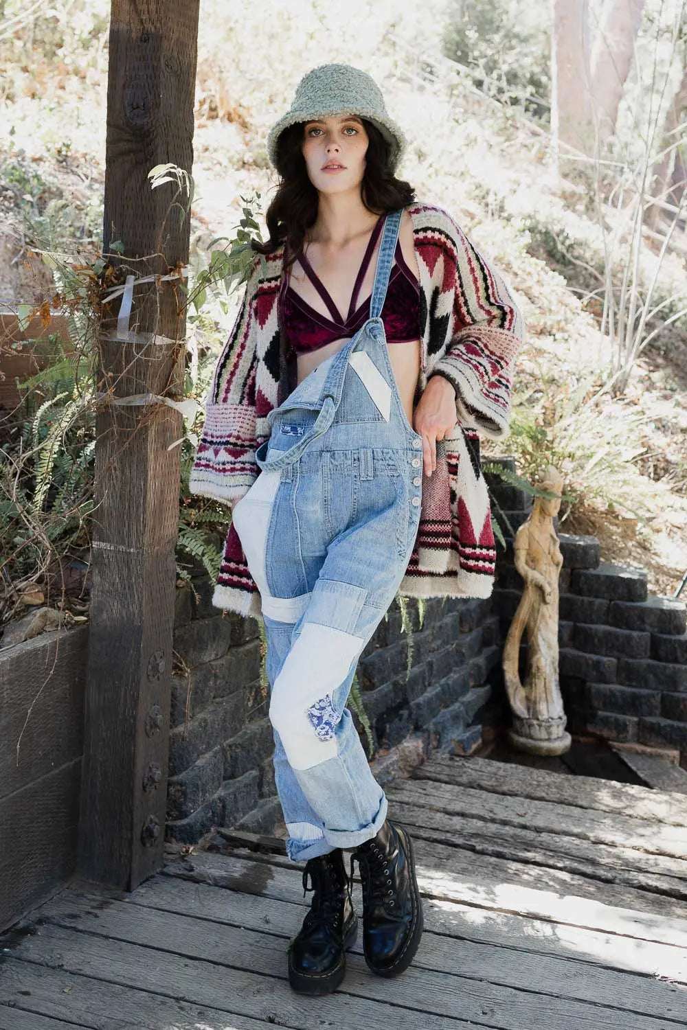 Faux Hair Aztec Pocket Ruana - Boho Clothing and Accessories - Flyclothing LLC