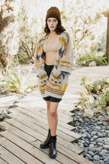 Faux Hair Aztec Pocket Ruana - Boho Clothing and Accessories - Flyclothing LLC