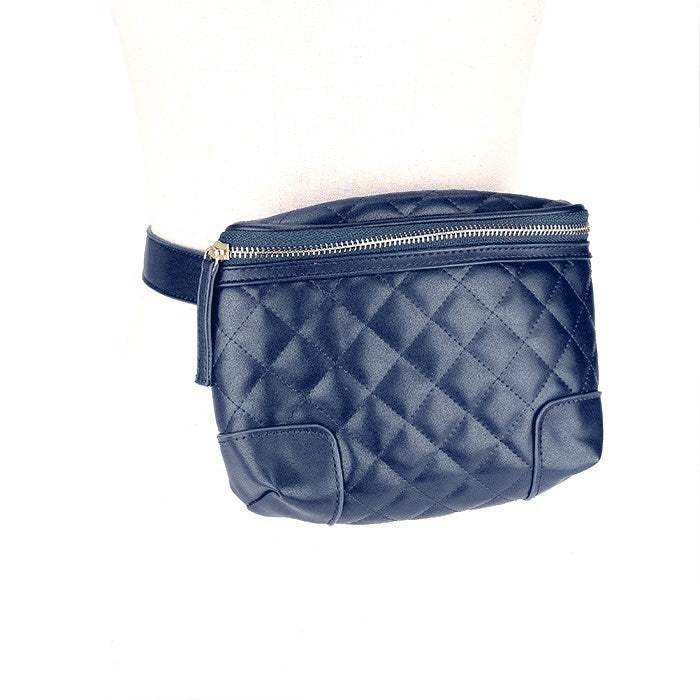 Faux Leather Belt Bag - Madeline Love - Flyclothing LLC