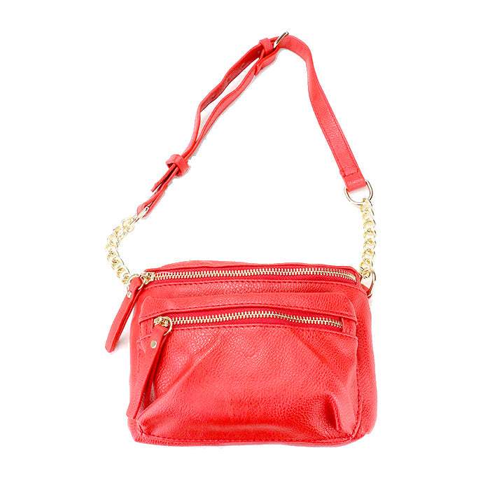 Faux Leather Crossbody / Fanny Pack / Belt Bag - Madeline Love - Flyclothing LLC
