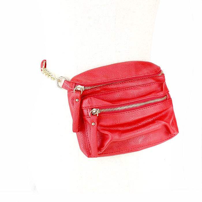 Faux Leather Crossbody / Fanny Pack / Belt Bag - Madeline Love - Flyclothing LLC