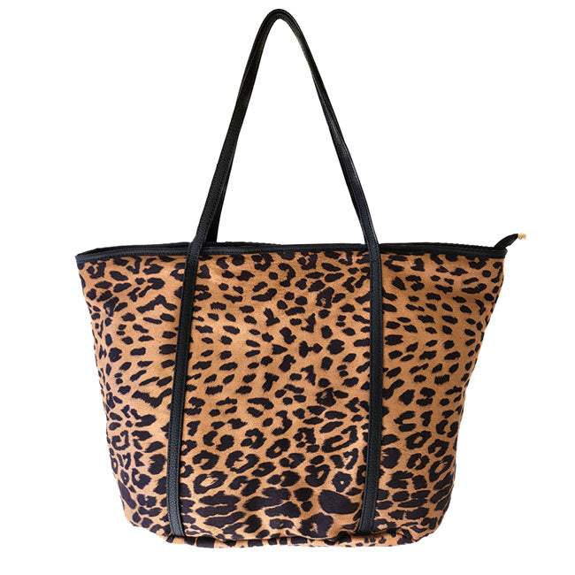 Faux Leather Leopard Patterned Shoulder Bag - Madeline Love - Flyclothing LLC