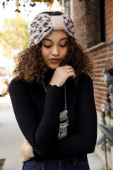 Faux Leopard Head Wrap