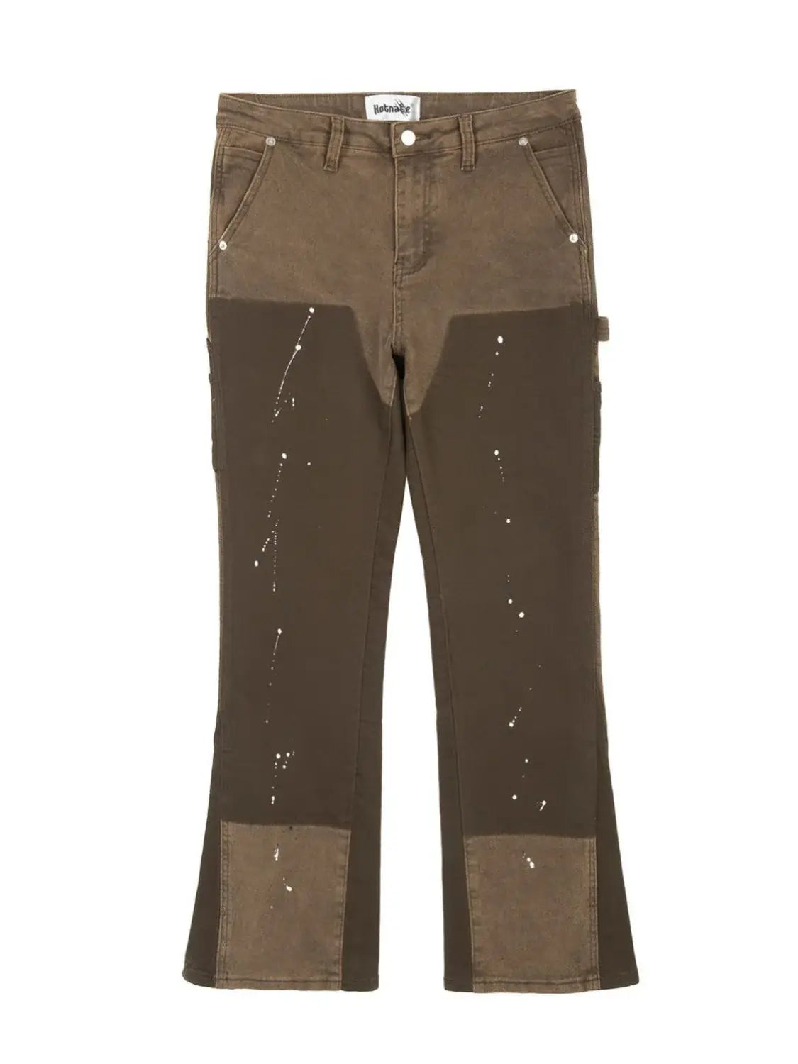 Men's Contrast Washed Bootcut Jeans - Trendsi - Flyclothing LLC