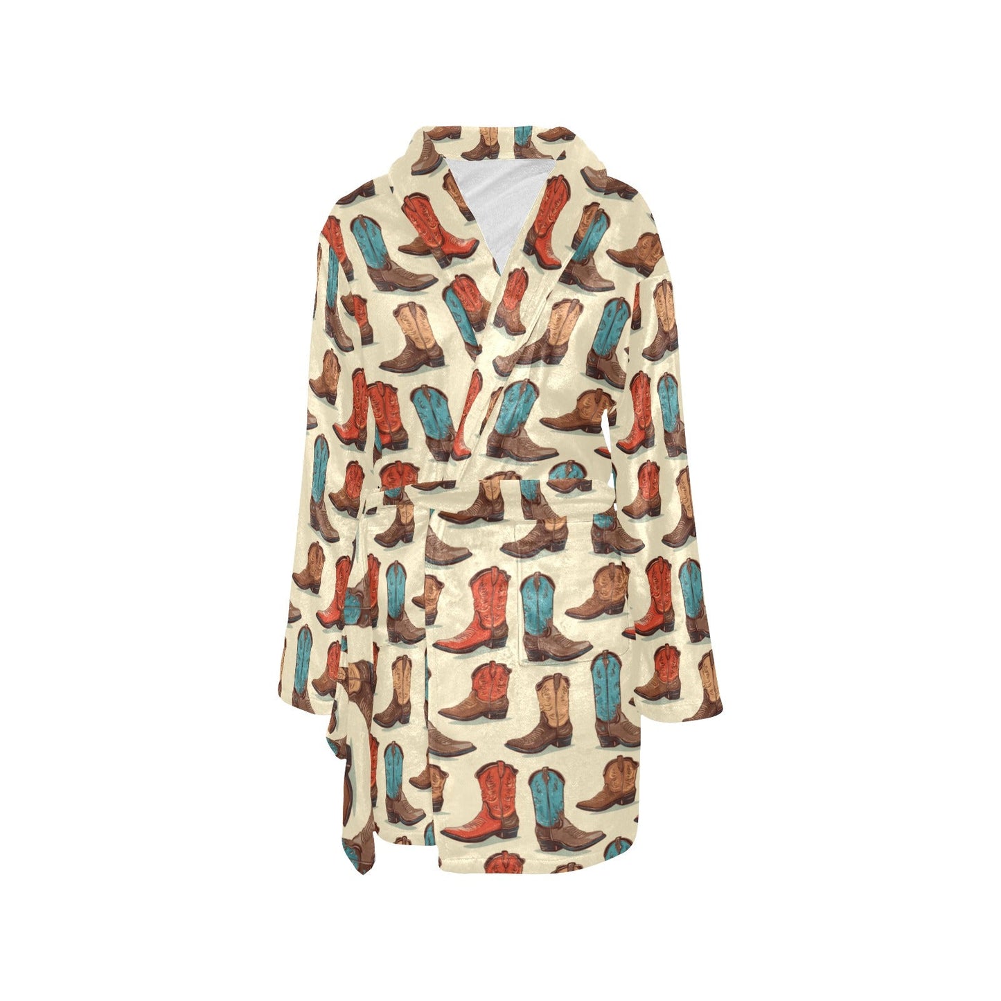 Baha Ranch Got My Boots Western Bath Robe - Baha Ranch Western Wear - Flyclothing LLC