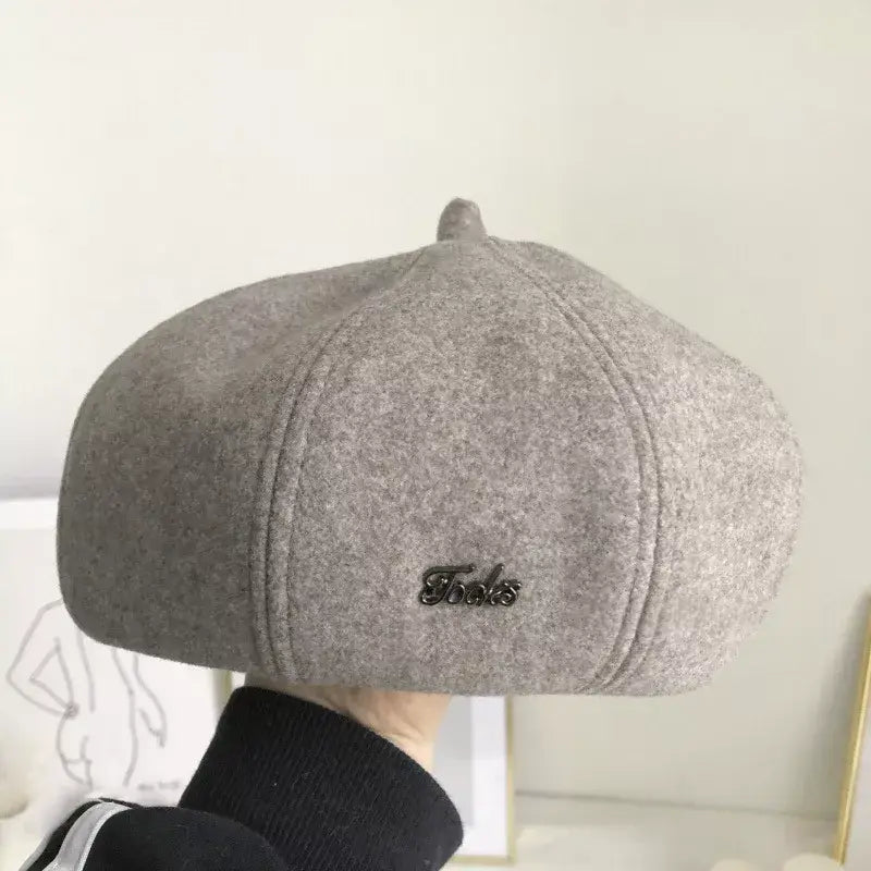 Solid Color Beret Hat - Trendsi - Flyclothing LLC