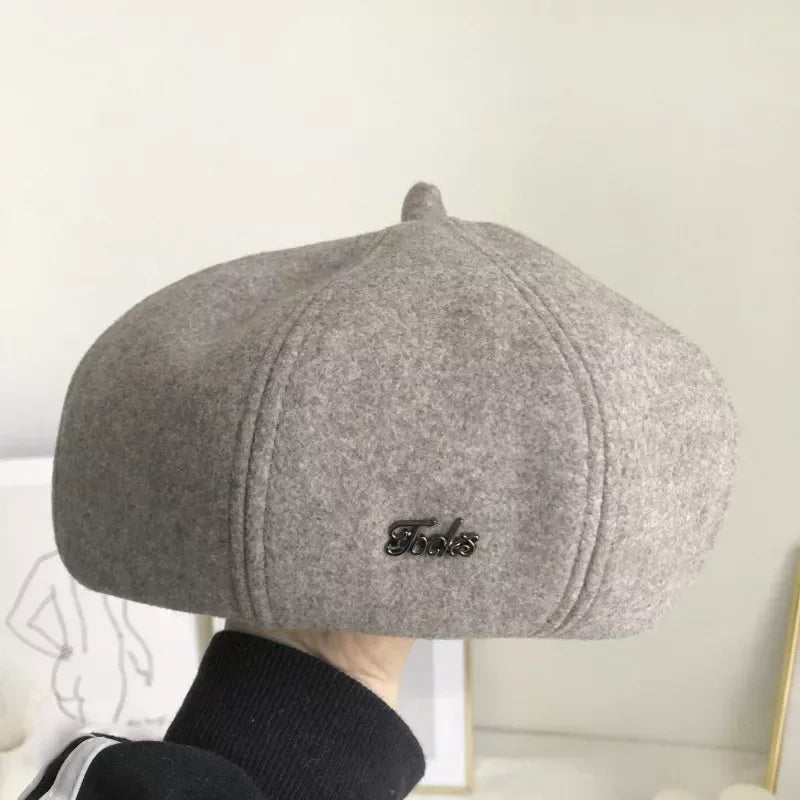 Solid Color Beret Hat - Trendsi - Flyclothing LLC