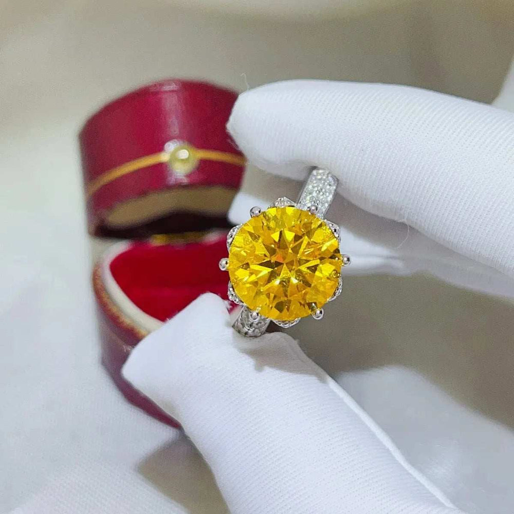 5 Carat Moissanite 925 Sterling Silver Ring - Trendsi - Flyclothing LLC