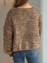 Dropped Shoulder Long Sleeve Sweater - Trendsi - Flyclothing LLC